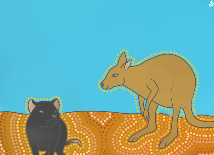 4-Kangaroo & Tasmanian Devil